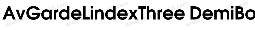 AvGardeLindexThree DemiBold字体转换